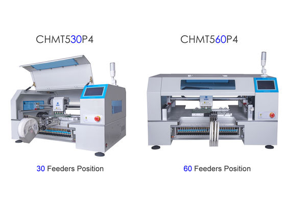 2 Tip Charmhigh 4 Kafalı Besleyici alma ve yerleştirme makinesi CHMT530P4 + CHMT560P4