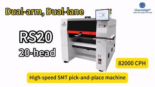 Charmhigh RS20 Çift kollu Çift şeritli alma ve yerleştirme makinesi 82000CPH