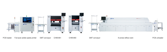 Elektronik Üretimi İçin Yüksek Performanslı Tam Otomatik PCB Montaj Hattı