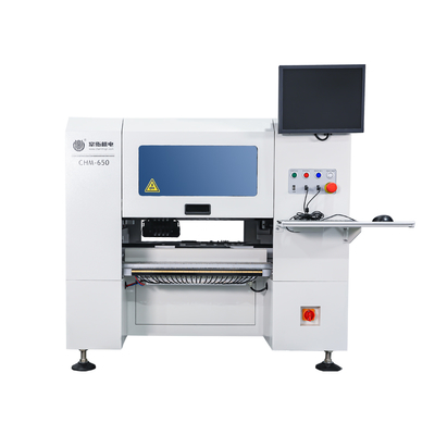 Genius 4 Başlı Masaüstü SMT Seçim Yer Makinesi CHM-650 50 besleyici ile