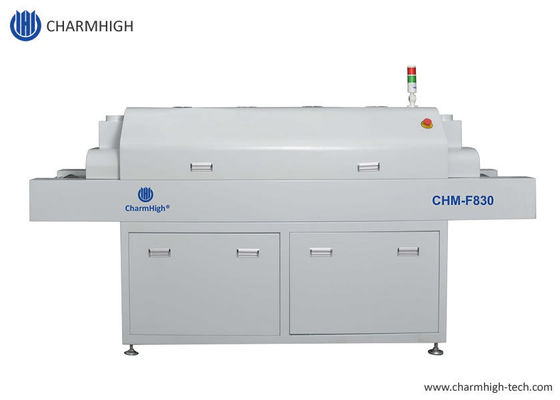 CHM-F830 Dikey SMT Geri Akış Fırını 8 Temp Bölgeleri 1400*300mm Sıcak Hava Lehimleme Makinesi