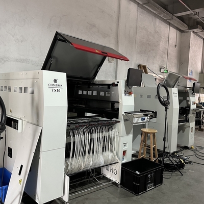 TS10 SMT Al ve Yerleştir Makinesi 10 Baş 100 Besleyici 01005 Yüksek Hızlı Destek