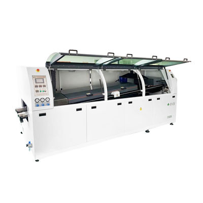 Kurşunsuz dalga lehimleme makinesi 250DS 300DS 350DS PCB DIP üretim hattı için otomatik taşıma ile