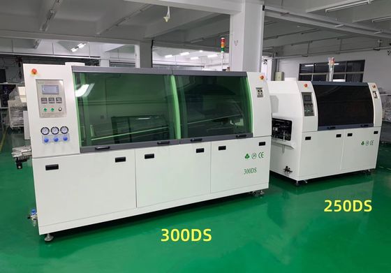 Kurşunsuz dalga lehimleme makinesi 250DS 300DS 350DS PCB DIP üretim hattı için otomatik taşıma ile