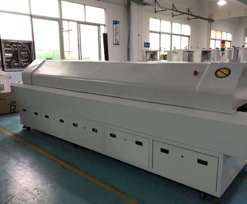 8800 Büyük Geri Akış Fırını Tam Otomatik Demiryolu PC Kontrol Kurşunsuz 3180x500mm