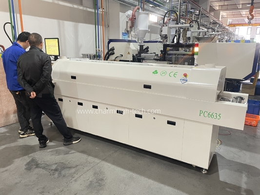 Tam otomatik raylı 6 temp bölgeleri Kurşunsuz geri akış fırını 2200 * 350mm PC kontrol ısıtıcı makine