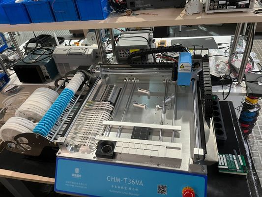 2 baş 29 besleyici CHMT36VA SMD Al ve Yerleştir Makinesi + İki CCD Kamerası + Dış Bilgisayar