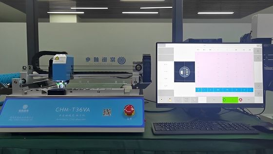 Küçük SMT Hattı Şablon Yazıcı / CHMT36VA Alma ve Yerleştirme Makinesi / Yeniden Akış Fırını 420