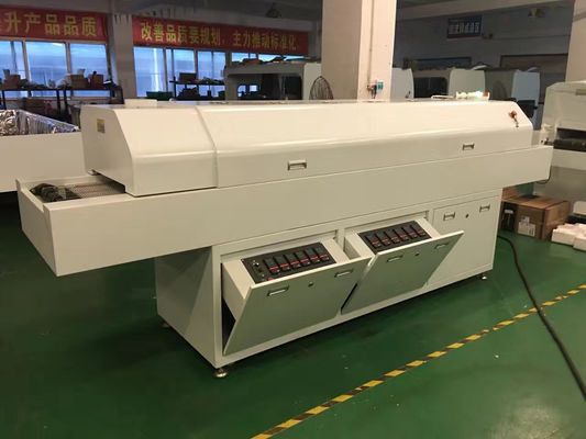 635 Geri akış fırını 6 Temp. Bölgeler (yukarı6+aşağı6) 2200*350mm SMT Geri akış lehimleme makinesi