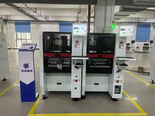 TC06 Entegre dökme demir platformu ile dar 6 başlı yüksek hızlı SMT seçme ve yerleştirme makinesi