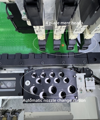 CHM-551 Tamamen Otomatik 4 kafalı SMT Yerleştirme Makinesi 0201, Otomatik Nozul Değişimi