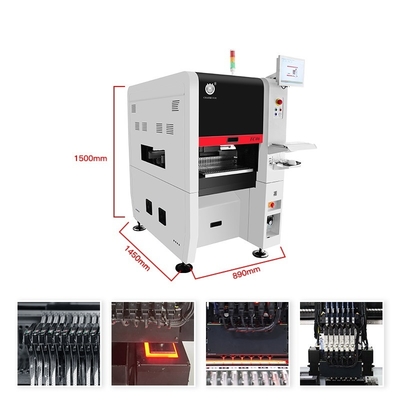 Yüksek kaliteli 6 başlı Modül Seç ve Yerleştir Makinesi TC06 Tam Otomatik PCB Montajı