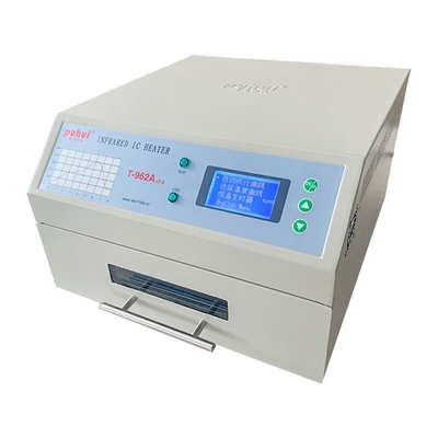 Egzoz IC Isıtıcı Kızılötesi Kaynak İstasyonu ile Mini Reflow Fırın 300 * 320mm 1500w T962A