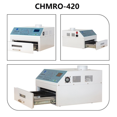 Charmhigh 420 Reflow Fırın 300 * 300mm Sıcak Hava + Kızılötesi 2500w SMT Isıtma İstasyonu