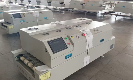 T980 Kurşunsuz SMT Geri Akış Fırını 1160*400mm Kızılötesi ve Sıcak Hava BGA Isıtma Lehimleme Makinesi
