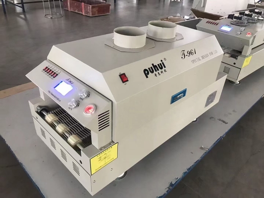 T961 Kızılötesi Isıtma SMT Reflow Fırın 3.5kw 230 * 730mm Lehimleme Fırını Puhui T-961