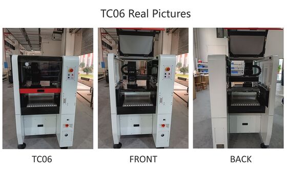 En İyi Satan 6 Kafalı TC06 Alma ve Yerleştirme Makinesi Dökme Demir Çerçeveli SMT Çip Montaj Makinesi