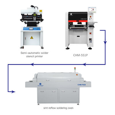 Yarı Otomatik 3250 Lehim Pastası Yazıcısı, CHM-650 Seçim Yeri Makinesi