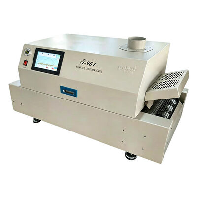 T961 Konveyörlü Masaüstü Geri Akış Fırını 730*230mm 6 temp Bölgeleri 3.5KW Lehimleme Makinesi