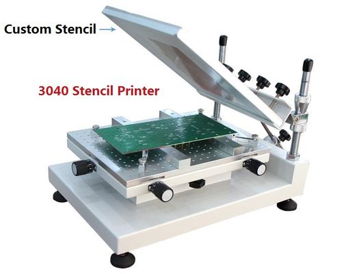 Yüksek hassasiyetli SMT 3040 El kaynaklı pasta baskı makinesi Stencil yazıcı