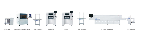 Orta SMT Üretim Hattı, CHM-751 Tam PCB Montajı PCBA İmalatı