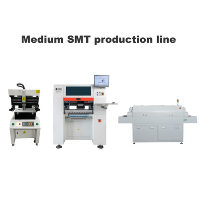 3250 ekran yazıcısı ile orta SMT hattı 6 başlı SMT seç ve yerleştirme makinesi 830 Reflow fırını