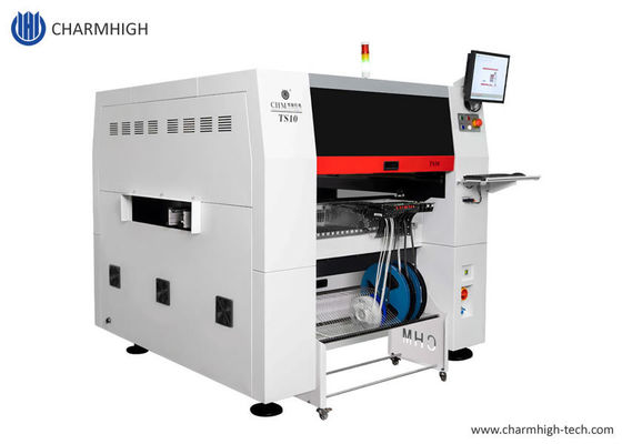 TS10 SMT Al ve Yerleştir Makinesi 10 Baş 100 Besleyici 01005 Yüksek Hızlı Destek