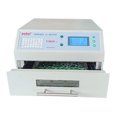 T962A Egzoz Tezgahüstü Yeniden Akış Fırını 300 * 320mm 1500w IC Isıtıcı Kızılötesi Lehimleme İstasyonu ile