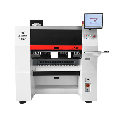 20 kafalı Çift kollu Çift şeritli Yüksek Hızlı TS20 Otomatik SMT Yerleştirme Makinesi PCB Montajı