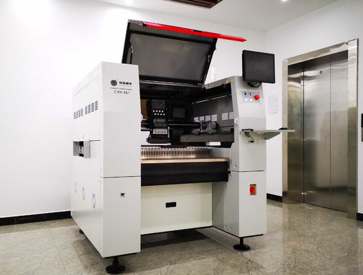 CHM-861 Yüksek Hızlı Konveyör SMT Alma ve Yerleştirme Makinesi 8 Kafa 100 besleyici