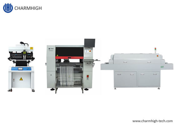 PCB Montaj Hattı 3250 Lehim Pastası Yazıcısı, CHMT Alma ve Yerleştirme Makinesi, 830 Yeniden Akış Fırını